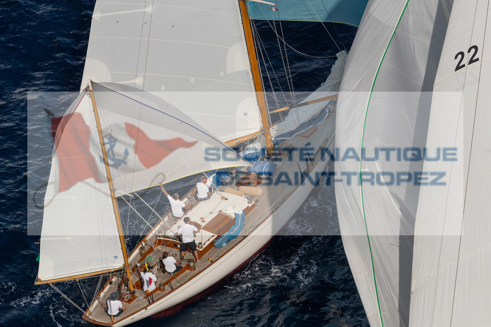 03 10 2023, Saint-Tropez (FRA,83), Les Voiles de Saint-Tropez 2023, Race Day 3, Trophée Rolex, Skylark of 1937 03 10 2023, Saint-Tropez (FRA,83), Les Voiles de Saint-Tropez 2023, Race Day 3, Trophée Rolex, Skylark of 1937