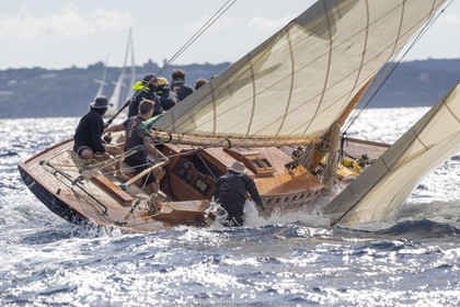 25 09 2022, Saint-Tropez (FRA, 83), Les Voiles de Saint-Tropez 2022, Arrivée des bateaux et de la Coupe d'Automne du Yacht Club de France, P Class
