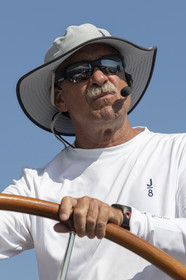 Peter Holmberg, helmsman J Class Topaz