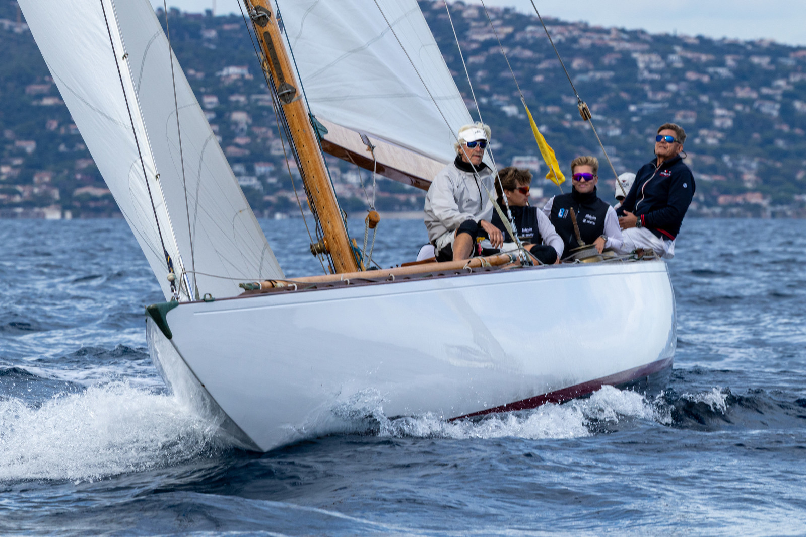 28 09 2025, Saint-Tropez (FRA), Les Voiles de Saint-Tropez 2025, Last training day and village opening 28 09 2025, Saint-Tropez (FRA), Les Voiles de Saint-Tropez 2025, Last training day and village opening