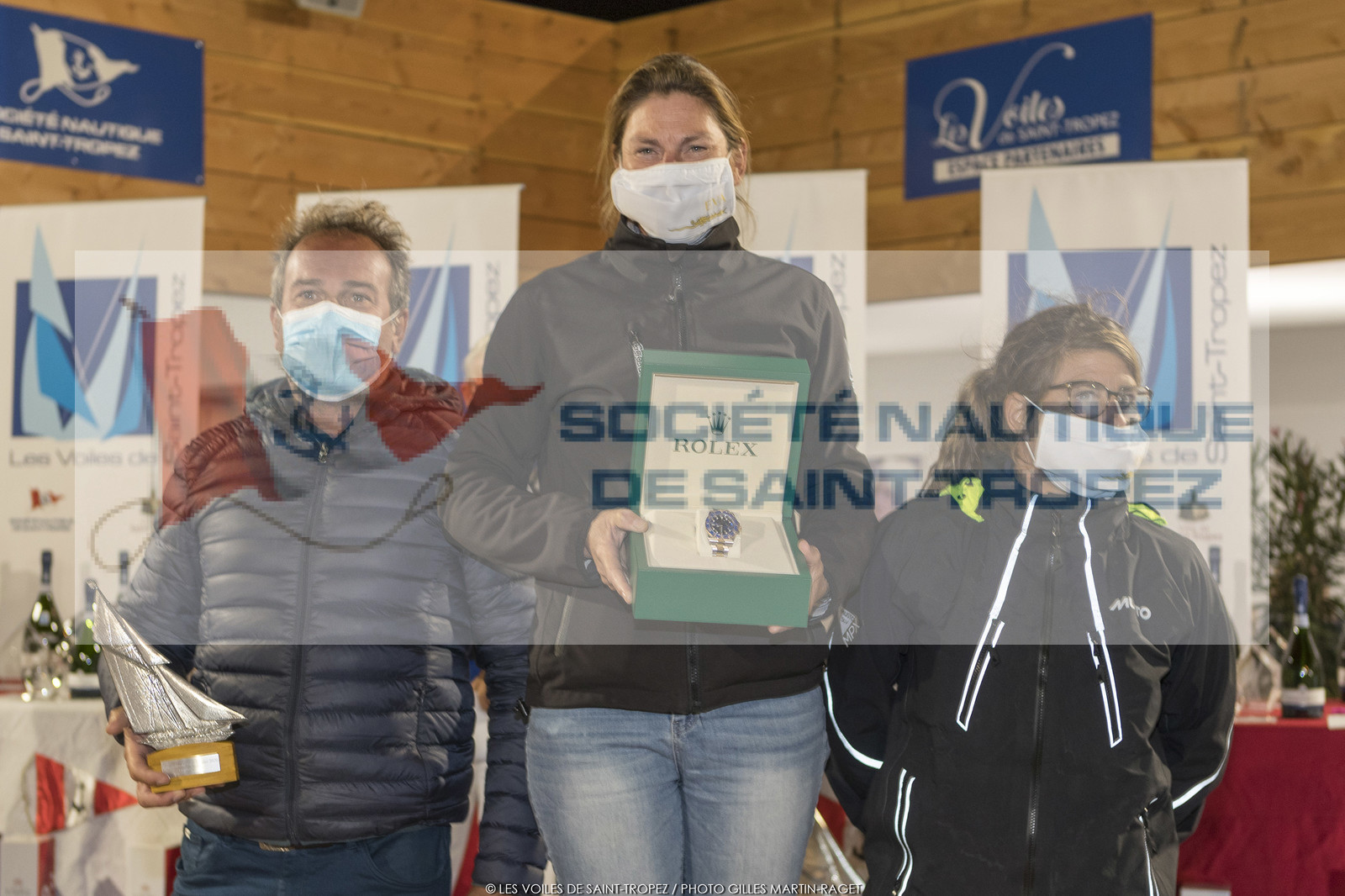 03 10 2020, Saint-Tropez (FRA,83), Les Voiles de Saint-Tropez 2020, Day 6, prizegiving 03 10 2020, Saint-Tropez (FRA,83), Les Voiles de Saint-Tropez 2020, Day 6, prizegiving