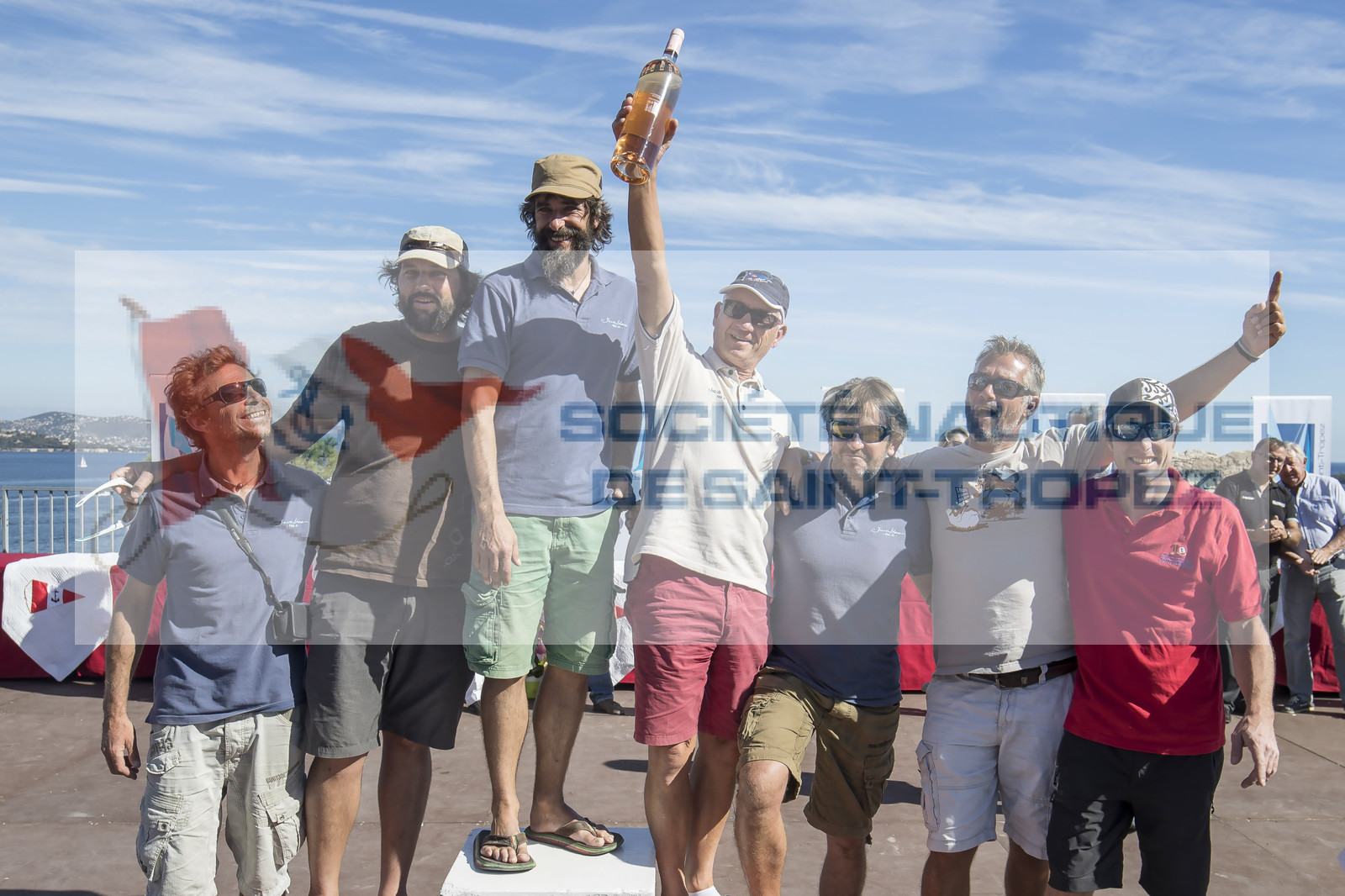 06 10 2017, Saint-Tropez (FRA,83), Les Voiles de Saint-Tropez 2017, jour , Remise des prix 06 10 2017, Saint-Tropez (FRA,83), Les Voiles de Saint-Tropez 2017, jour , Remise des prix