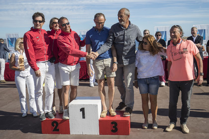 06 10 2017, Saint-Tropez (FRA,83), Les Voiles de Saint-Tropez 2017, jour , Remise des prix