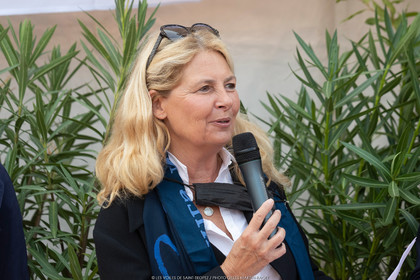 26 09 2021, Saint-Tropez (FRA,83, Voiles de Saint-Tropez 2021, inauguration du village, Sylvie Siri (Maire de Saint-Tropez)