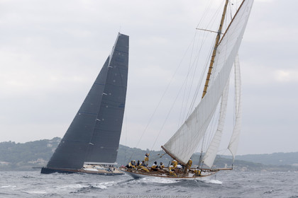 01 10 2017, Saint-Tropez (FRA,83), Les Voiles de Saint-Tropez 2017, Entrainements libres et arrivée de la Coupe du Yacht Club de France