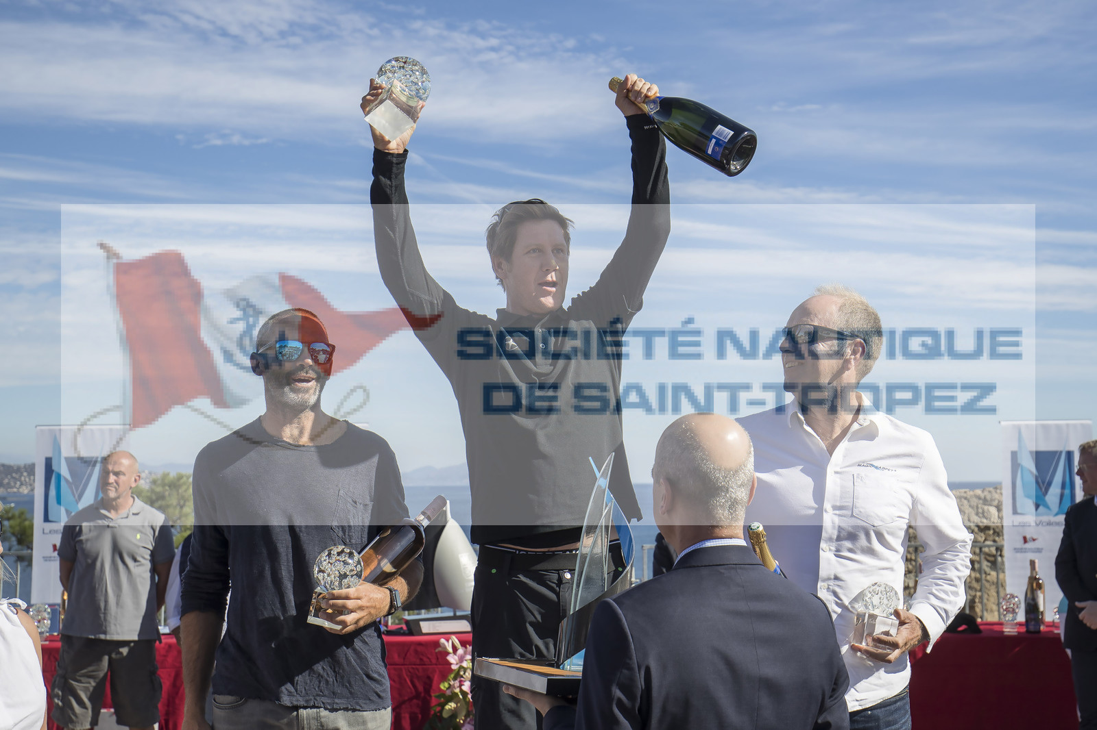 06 10 2017, Saint-Tropez (FRA,83), Les Voiles de Saint-Tropez 2017, jour , Remise des prix 06 10 2017, Saint-Tropez (FRA,83), Les Voiles de Saint-Tropez 2017, jour , Remise des prix