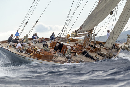 25 09 2022, Saint-Tropez (FRA, 83), Les Voiles de Saint-Tropez 2022, Arrivée des bateaux et de la Coupe d'Automne du Yacht Club de France, Cambria
