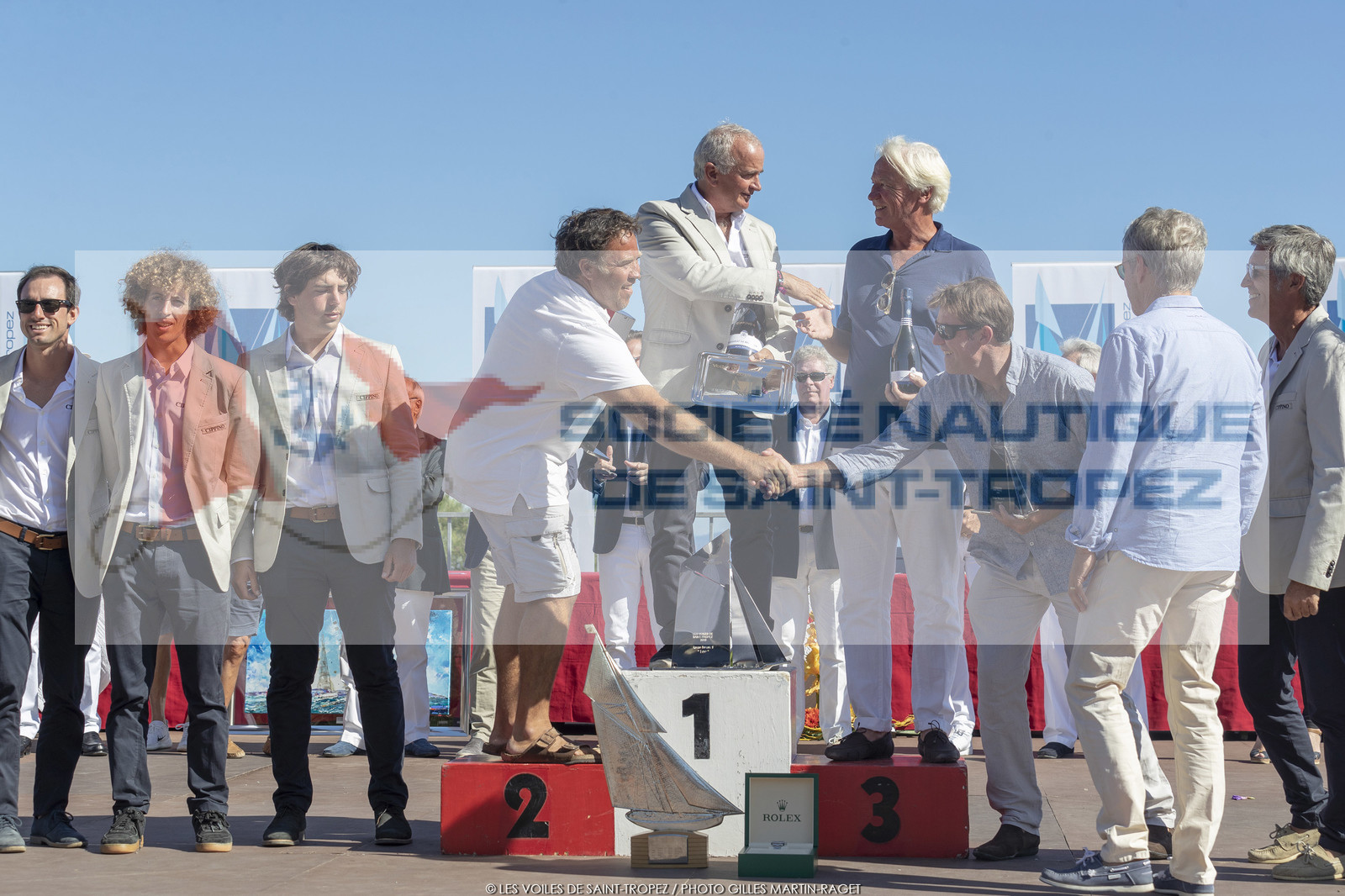 06 10 2019, Saint-Tropez (FRA,83), Les Voiles de Saint-Tropez 2019, day 7, prizegiving 06 10 2019, Saint-Tropez (FRA,83), Les Voiles de Saint-Tropez 2019, day 7, prizegiving