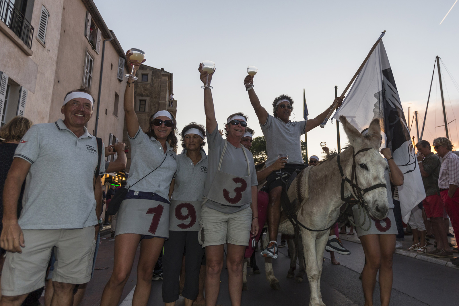 02 10 2014, Saint-Tropez (FRA,83), Voiles de Saint-Tropez 2014, Day 4, défilé des équipages   crew parade 02 10 2014, Saint-Tropez (FRA,83), Voiles de Saint-Tropez 2014, Day 4, défilé des équipages   crew parade