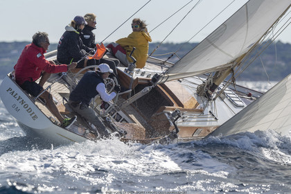 25 09 2022, Saint-Tropez (FRA, 83), Les Voiles de Saint-Tropez 2022, Arrivée des bateaux et de la Coupe d'Automne du Yacht Club de France, Palynodie