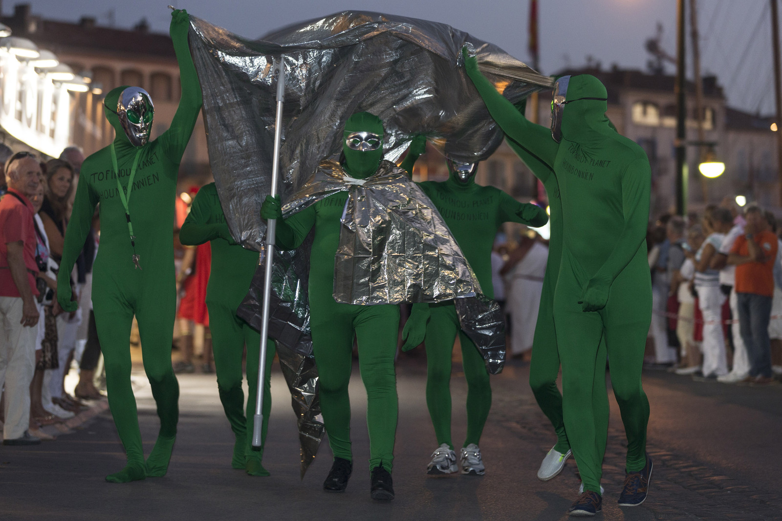 02 10 2014, Saint-Tropez (FRA,83), Voiles de Saint-Tropez 2014, Day 4, défilé des équipages   crew parade 02 10 2014, Saint-Tropez (FRA,83), Voiles de Saint-Tropez 2014, Day 4, défilé des équipages   crew parade