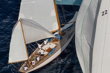 03 10 2023, Saint-Tropez (FRA,83), Les Voiles de Saint-Tropez 2023, Race Day 3, Trophée Rolex, Skylark of 1937