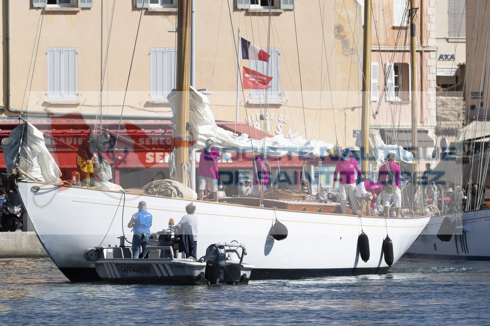 26 09 2020, Saint-Tropez (FRA,83), Les Voiles de Saint-Tropez 2020, Day 1, Training, Finish Yacht Club de France Cup Cannes - Saint-Tropez