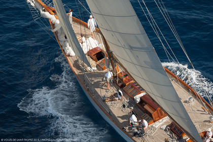 28 09 2016, Saint-Tropez (FRA,83), Voiles de Saint-Tropez 2016, Day 3, Classic fleet, Rolex Trophy, Cambria