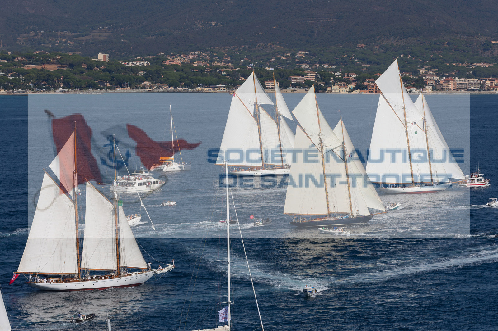 29 09 2016, Saint-Tropez (FRA,83), Voiles de Saint-Tropez 2016, Day 4, Challenge day, Puritan, Germania, Mariette, Elena 29 09 2016, Saint-Tropez (FRA,83), Voiles de Saint-Tropez 2016, Day 4, Challenge day, Puritan, Germania, Mariette, Elena
