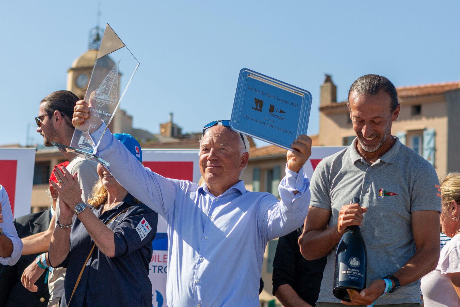 08 10 2023, Saint-Tropez (FRA,83), Les Voiles de Saint-Tropez 2023, Prizegiving classics and moderns