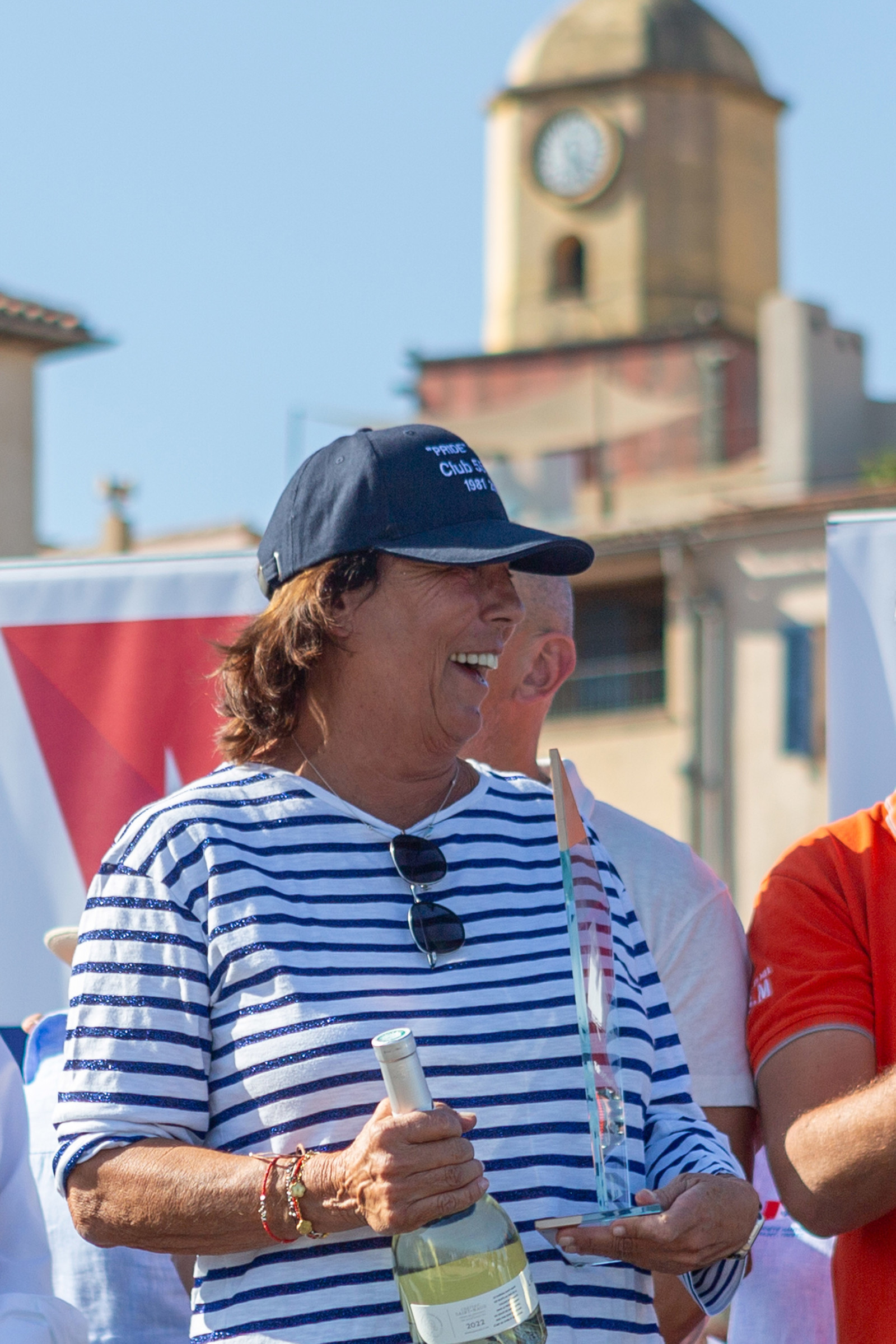 08 10 2023, Saint-Tropez (FRA,83), Les Voiles de Saint-Tropez 2023, Prizegiving classics and moderns 08 10 2023, Saint-Tropez (FRA,83), Les Voiles de Saint-Tropez 2023, Prizegiving classics and moderns