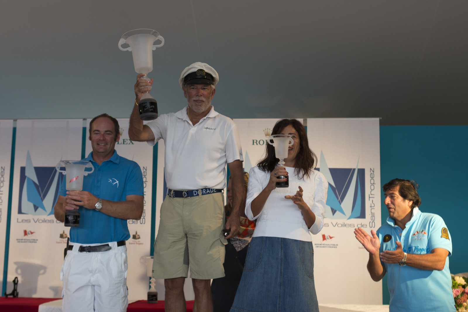 05 10 2014, Saint-Tropez (FRA,83), Voiles de Saint-Tropez 2014, Day 8, Prizegiving 05 10 2014, Saint-Tropez (FRA,83), Voiles de Saint-Tropez 2014, Day 8, Prizegiving