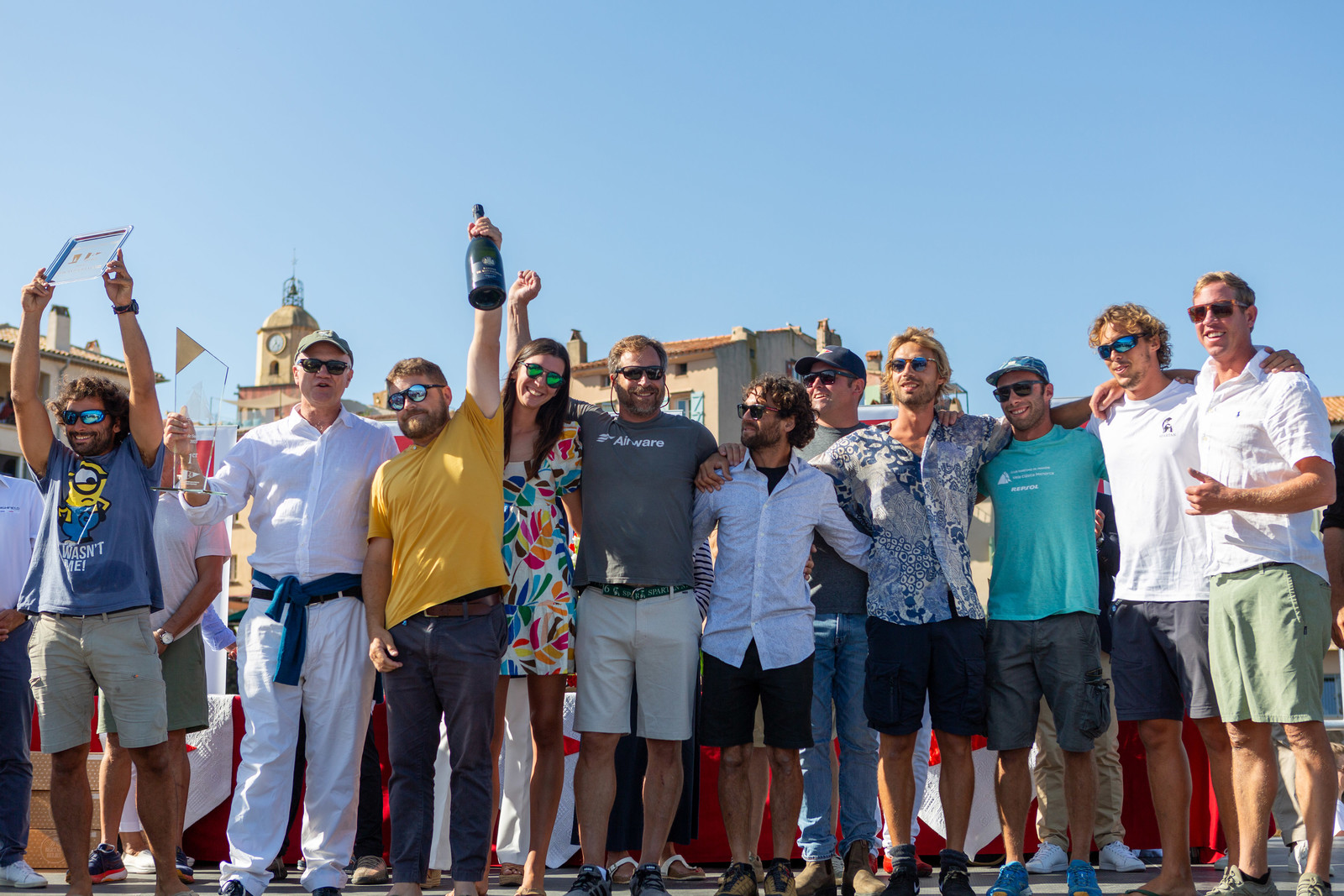 08 10 2023, Saint-Tropez (FRA,83), Les Voiles de Saint-Tropez 2023, Prizegiving classics and moderns 08 10 2023, Saint-Tropez (FRA,83), Les Voiles de Saint-Tropez 2023, Prizegiving classics and moderns