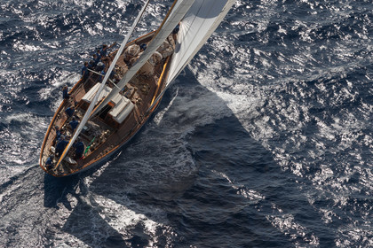 03 10 2023, Saint-Tropez (FRA,83), Les Voiles de Saint-Tropez 2023, Race Day 3, Trophée Rolex, Stormy Weather