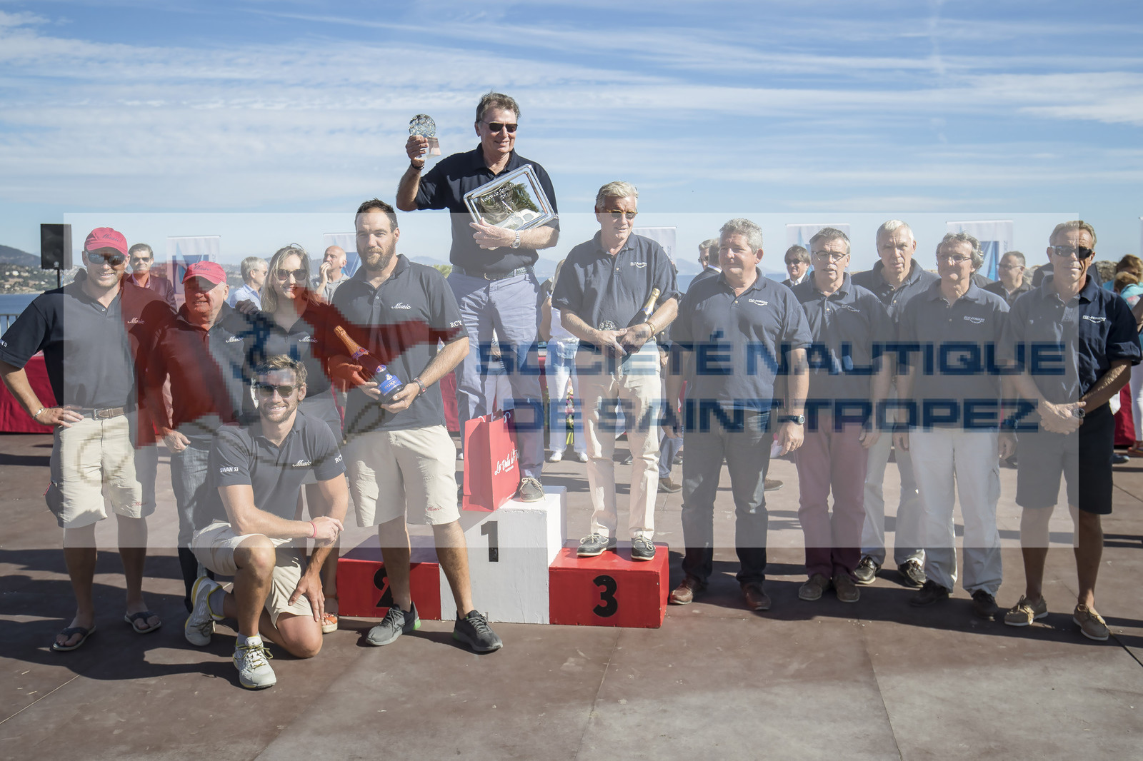 06 10 2017, Saint-Tropez (FRA,83), Les Voiles de Saint-Tropez 2017, jour , Remise des prix 06 10 2017, Saint-Tropez (FRA,83), Les Voiles de Saint-Tropez 2017, jour , Remise des prix