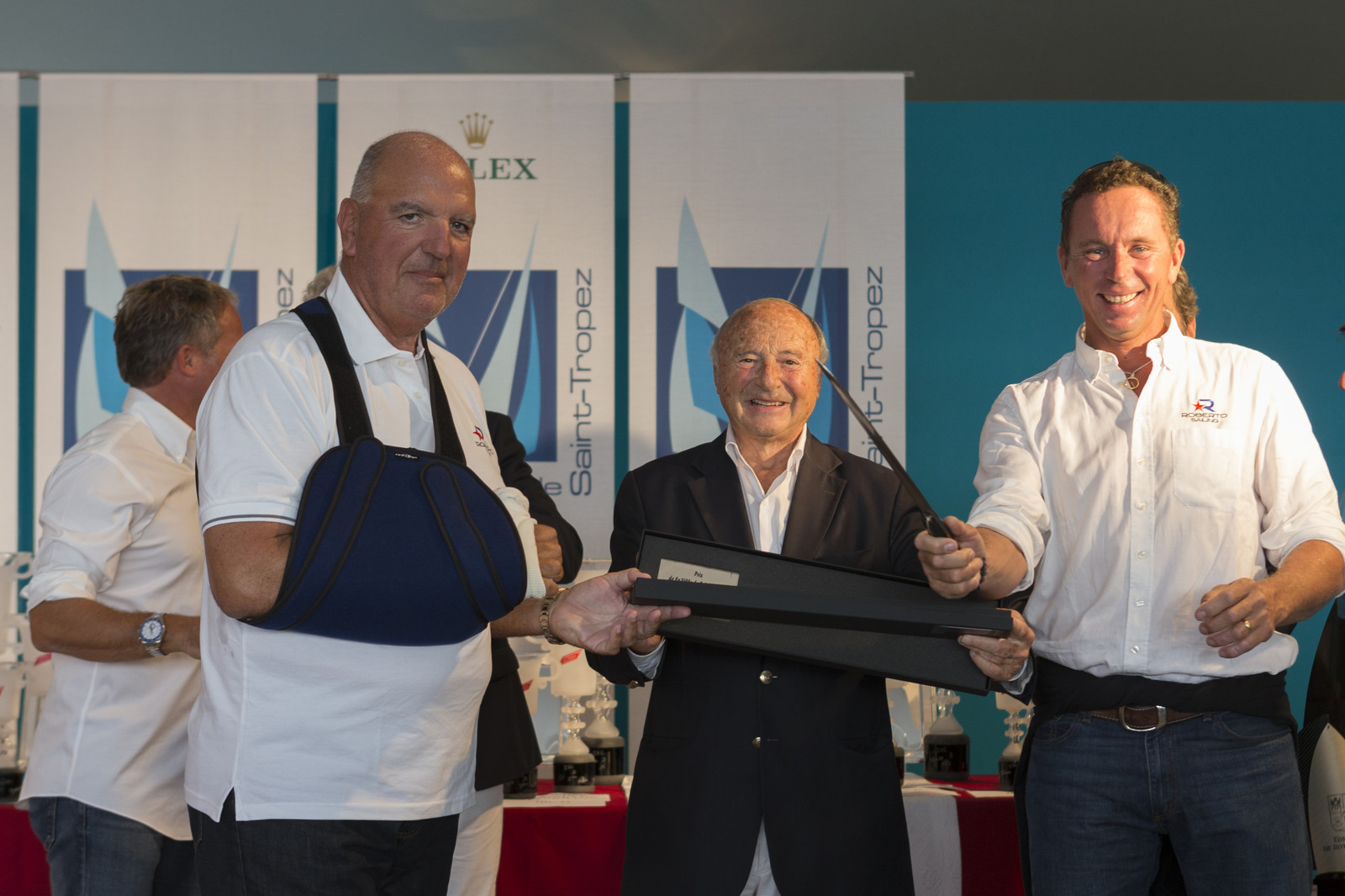 05 10 2014, Saint-Tropez (FRA,83), Voiles de Saint-Tropez 2014, Day 8, Prizegiving 05 10 2014, Saint-Tropez (FRA,83), Voiles de Saint-Tropez 2014, Day 8, Prizegiving