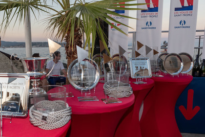 06 10 2023, Saint-Tropez (FRA,83), Les Voiles de Saint-Tropez 2023, Race Day 6, Maxi yachts prizegiving