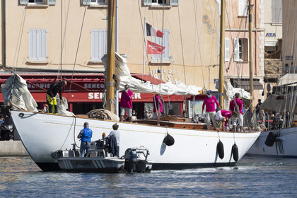 26 09 2020, Saint-Tropez (FRA,83), Les Voiles de Saint-Tropez 2020, Day 1, Training, Finish Yacht Club de France Cup Cannes - Saint-Tropez