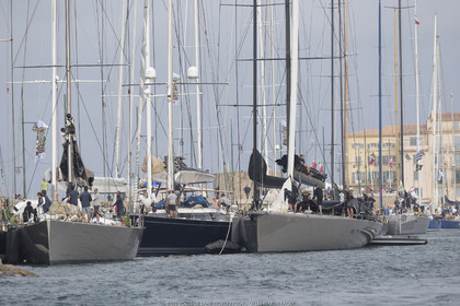 01 10 2017, Saint-Tropez (FRA,83), Les Voiles de Saint-Tropez 2017, Entrainements libres et arrivée de la Coupe du Yacht Club de France