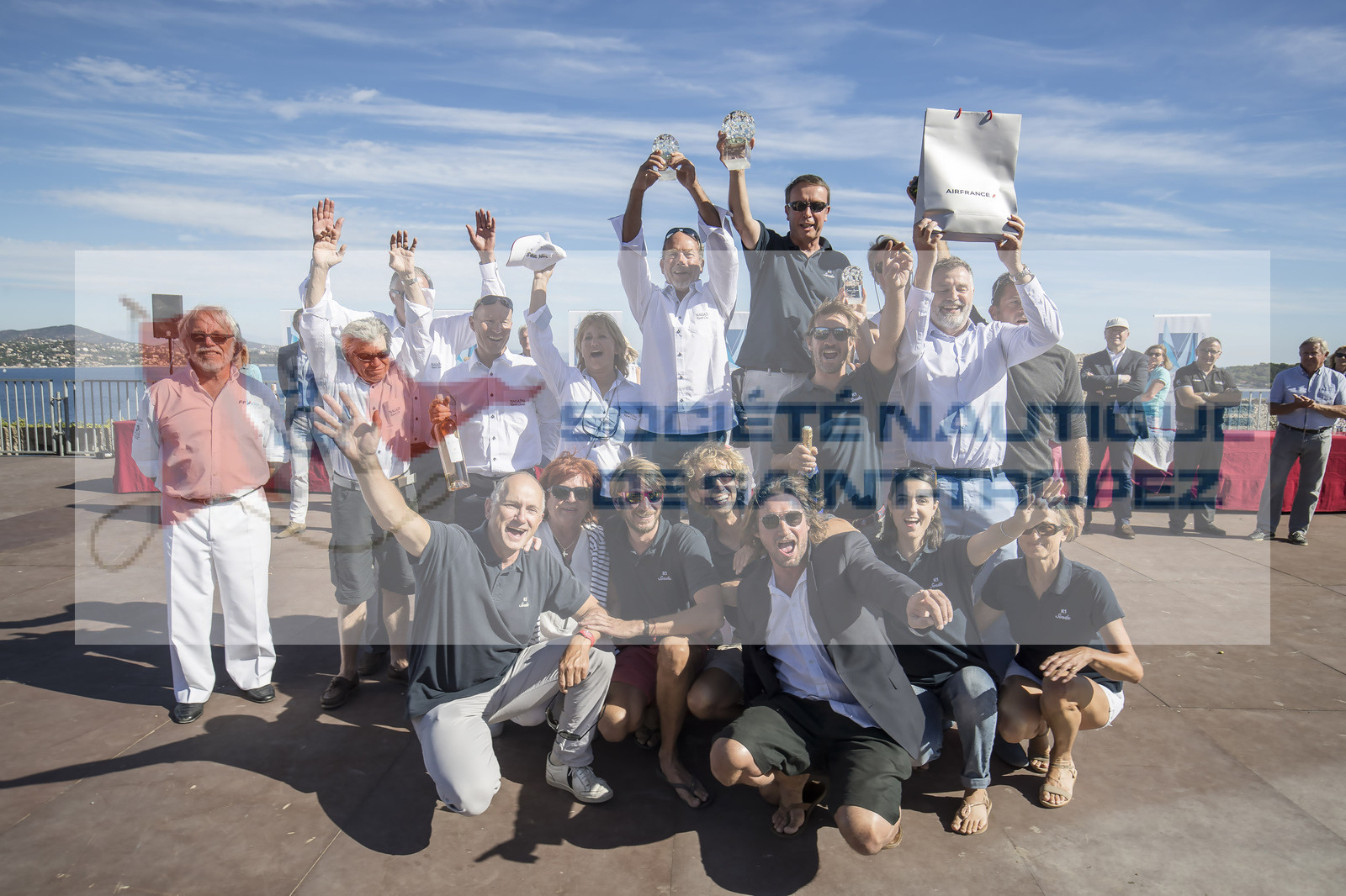 06 10 2017, Saint-Tropez (FRA,83), Les Voiles de Saint-Tropez 2017, jour , Remise des prix 06 10 2017, Saint-Tropez (FRA,83), Les Voiles de Saint-Tropez 2017, jour , Remise des prix