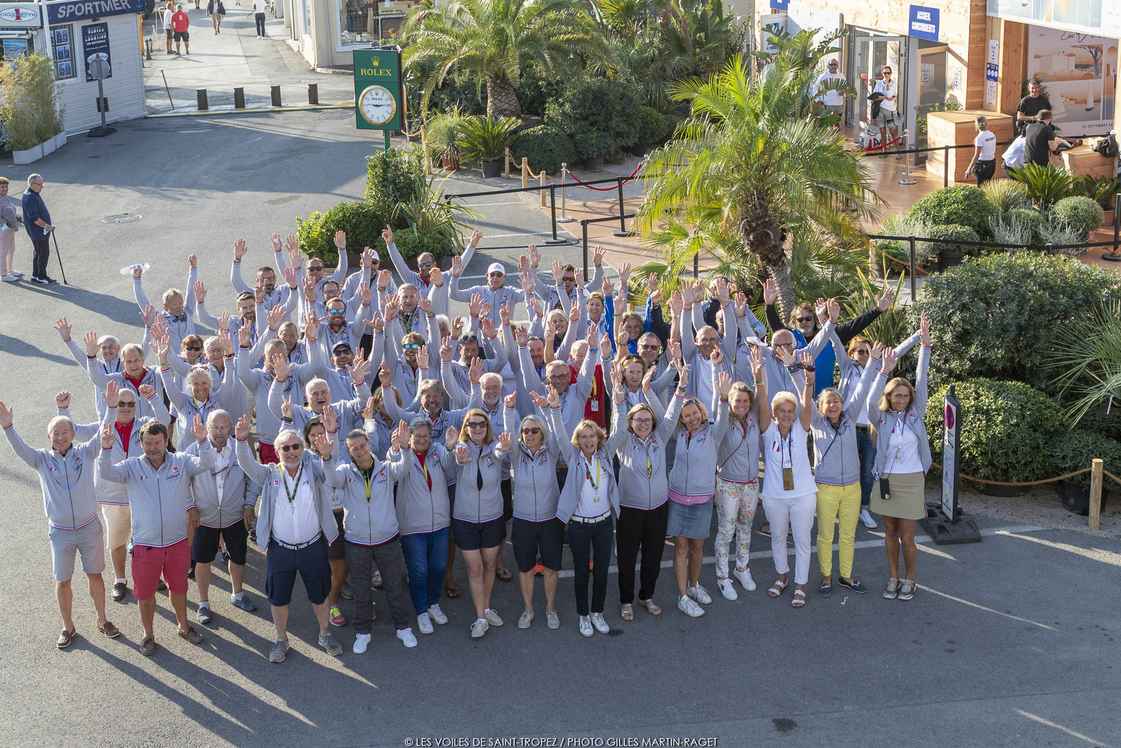 30 09 2021, Saint-Tropez (FRA,83, Voiles de Saint-Tropez 2021, jour 5, l'équipe d'organisation