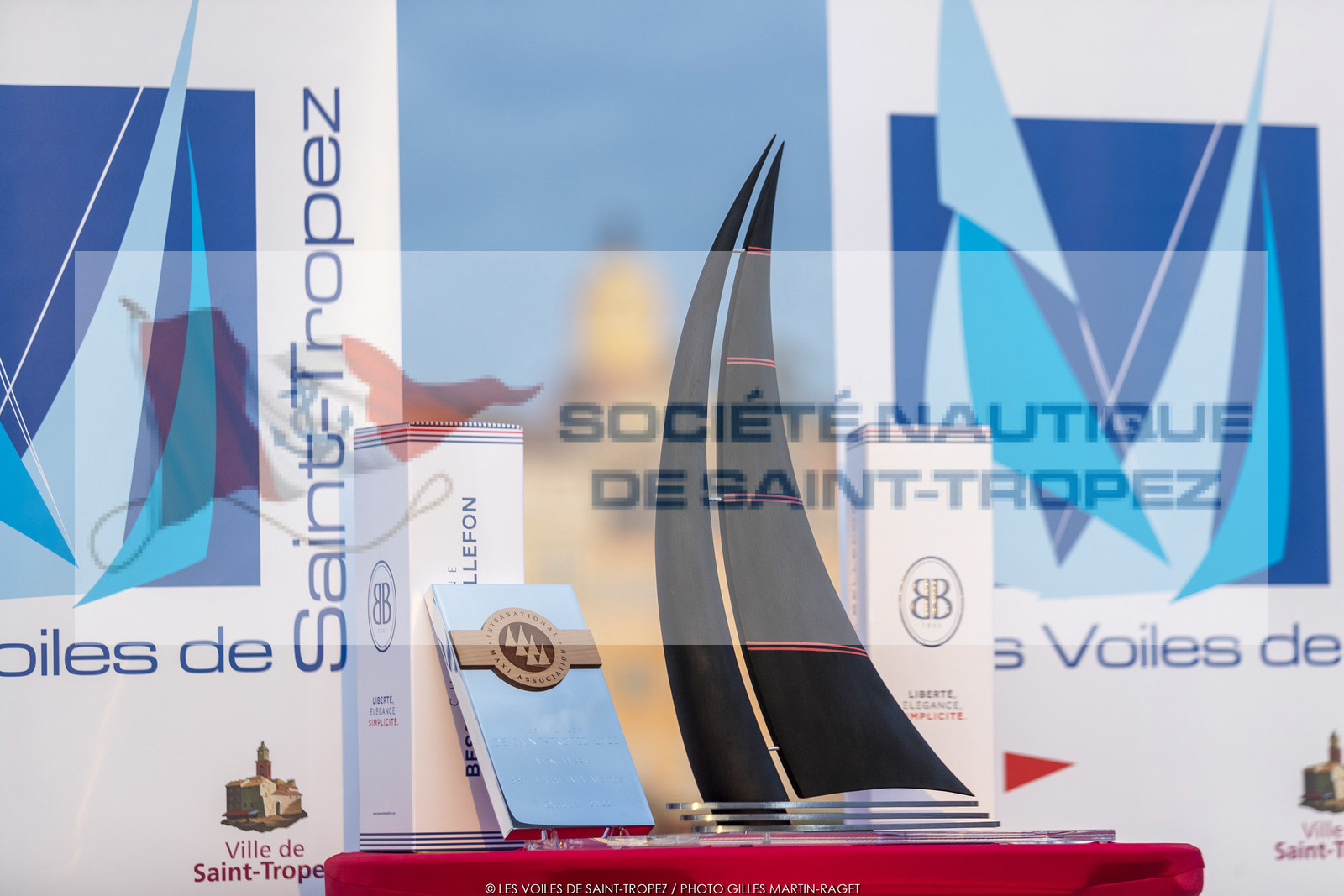 02 10 2022, Saint-Tropez (FRA,83), Voiles de Saint-Tropez 2022,  prizegiving 02 10 2022, Saint-Tropez (FRA,83), Voiles de Saint-Tropez 2022,  prizegiving
