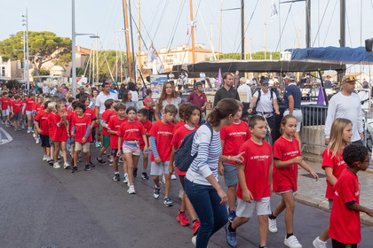 05 10 2023, Saint-Tropez (FRA,83), Les Voiles de Saint-Tropez 2023, Race Day 5, Défilé des minots de St Tropez