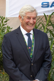 26 09 2021, Saint-Tropez (FRA,83, Voiles de Saint-Tropez 2021, inauguration du village, Pierre Roinson, (pdt Société Nautique de Saint-Tropez)