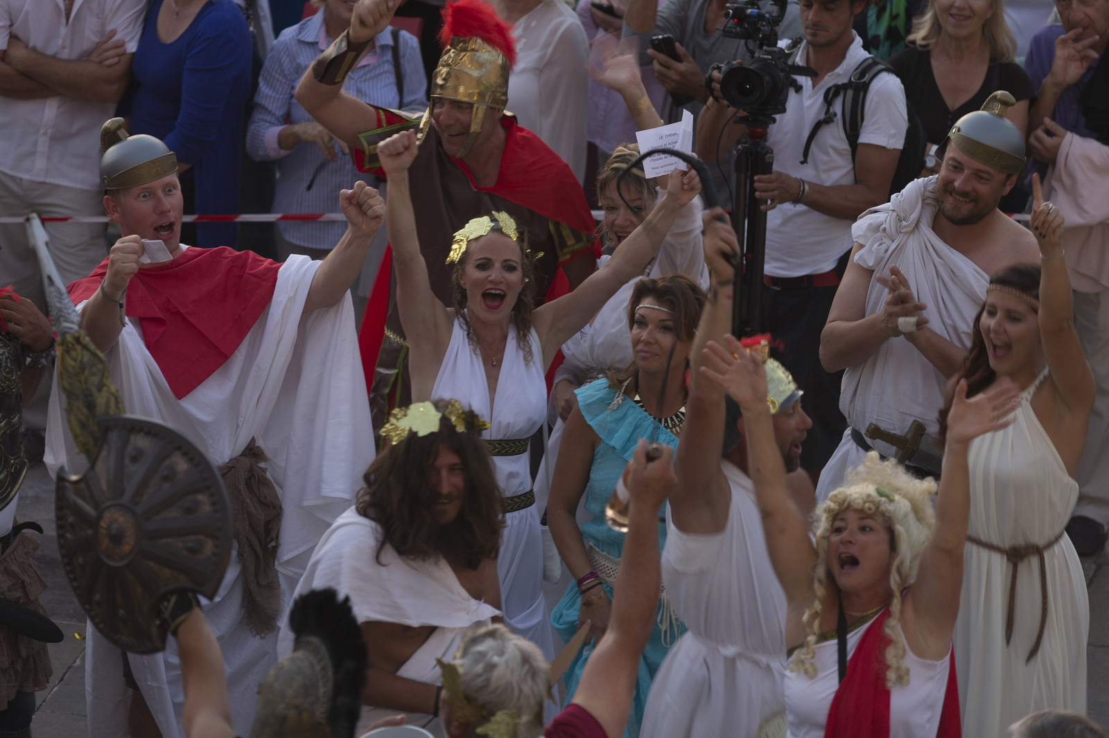 02 10 2014, Saint-Tropez (FRA,83), Voiles de Saint-Tropez 2014, Day 4, défilé des équipages   crew parade 02 10 2014, Saint-Tropez (FRA,83), Voiles de Saint-Tropez 2014, Day 4, défilé des équipages   crew parade
