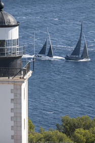 28 09 2022? Saint-Tropez,(FRA,83), Les Voiles de Saint-Tropez 2022 Régate N° 2 poup les modernes, navigation libre pour les grandes goélettes