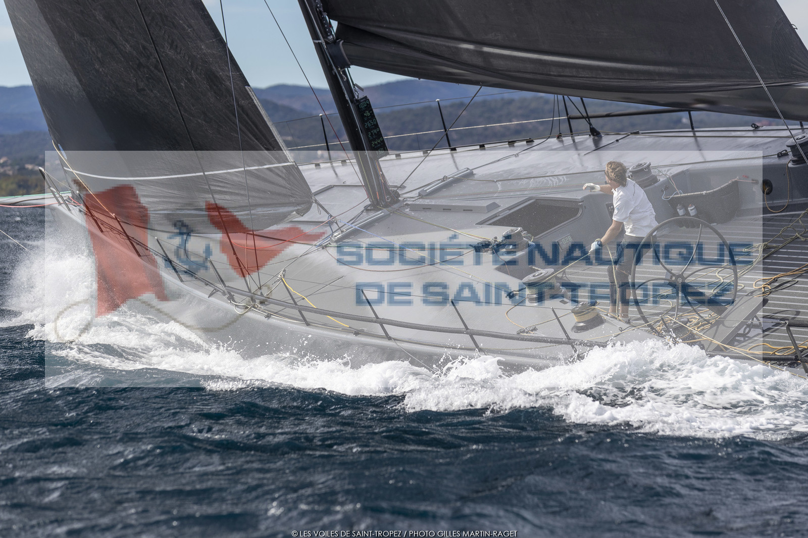 02 10 2022, Saint-Tropez (FRA,83), Voiles de Saint-Tropez 2022,  entraînement des maxis 02 10 2022, Saint-Tropez (FRA,83), Voiles de Saint-Tropez 2022,  entraînement des maxis