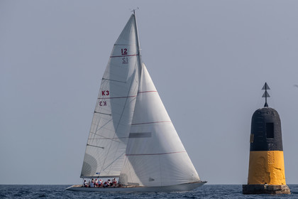 05 10 2023, Saint-Tropez (FRA,83), Les Voiles de Saint-Tropez 2023, Race Day 5, Défi Pride Vs Ikra