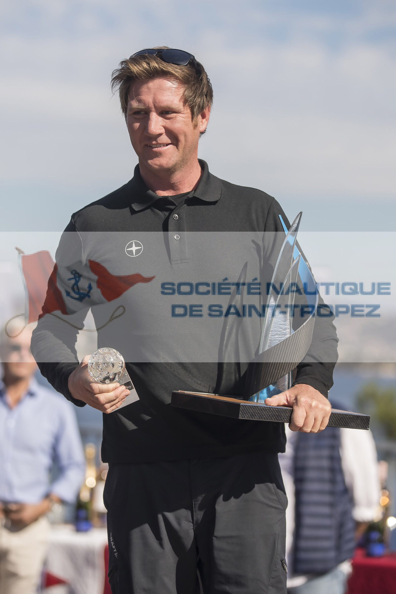 06 10 2017, Saint-Tropez (FRA,83), Les Voiles de Saint-Tropez 2017, jour , Remise des prix 06 10 2017, Saint-Tropez (FRA,83), Les Voiles de Saint-Tropez 2017, jour , Remise des prix