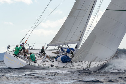 25 09 2022, Saint-Tropez (FRA, 83), Les Voiles de Saint-Tropez 2022, Arrivée des bateaux et de la Coupe d'Automne du Yacht Club de France, Il Moro V