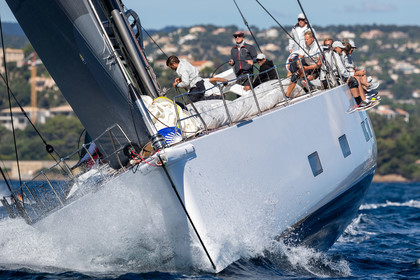 29 09 2024, Saint-Tropez (FRA), Les Voiles de Saint-Tropez 2024, Day 2, Trainings