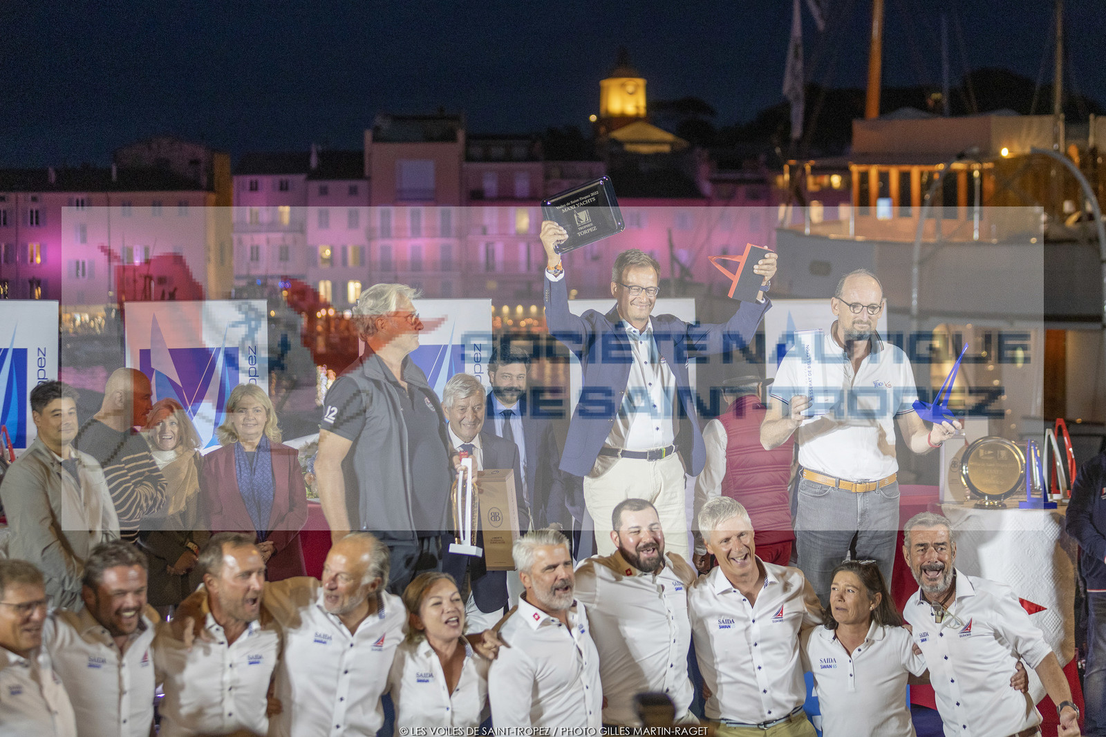 02 10 2022, Saint-Tropez (FRA,83), Voiles de Saint-Tropez 2022,  prizegiving 02 10 2022, Saint-Tropez (FRA,83), Voiles de Saint-Tropez 2022,  prizegiving