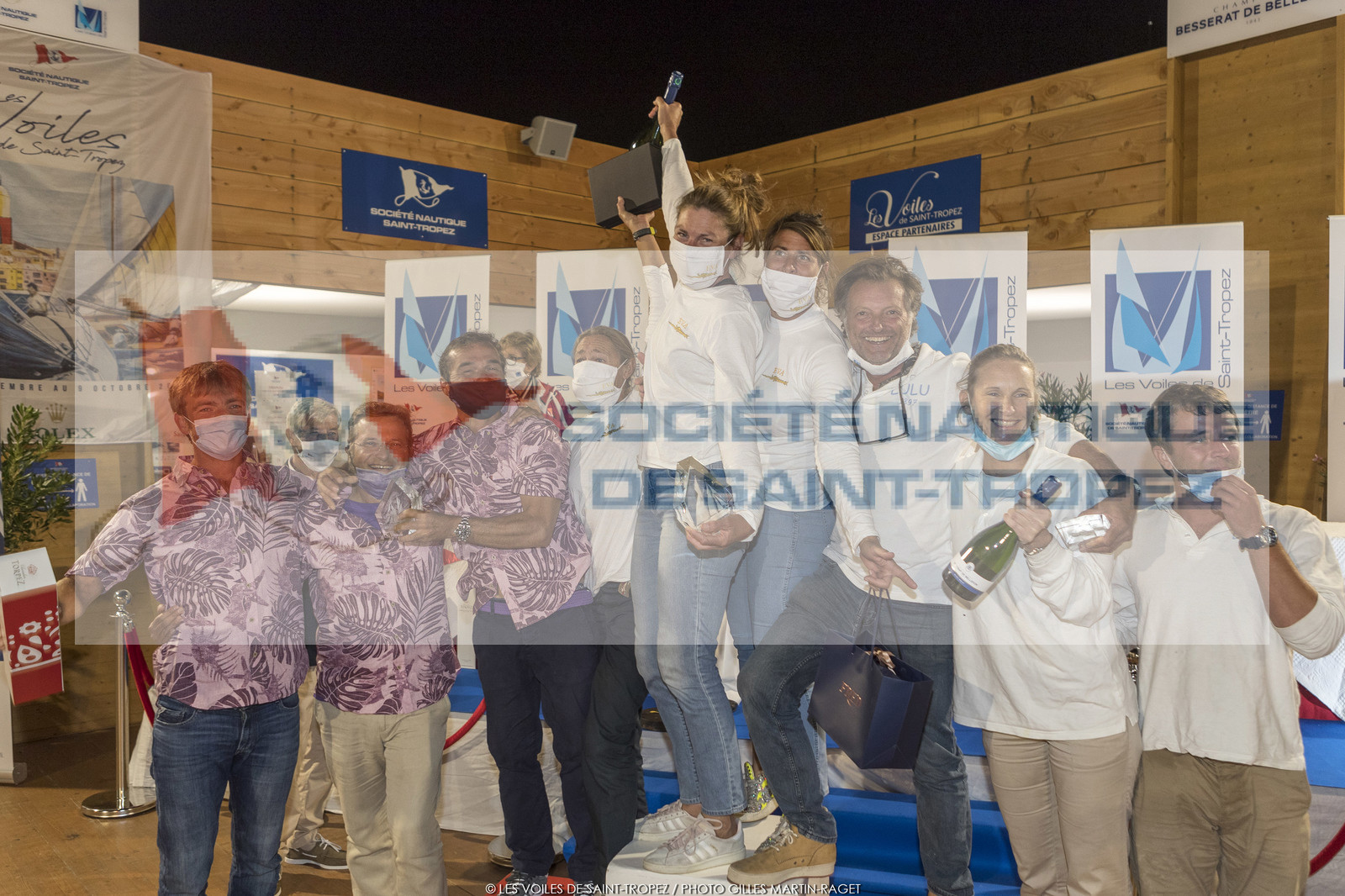 03 10 2020, Saint-Tropez (FRA,83), Les Voiles de Saint-Tropez 2020, Day 6, prizegiving 03 10 2020, Saint-Tropez (FRA,83), Les Voiles de Saint-Tropez 2020, Day 6, prizegiving