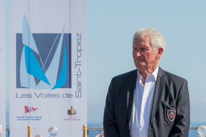 02 10 2016, Saint-Tropez (FRA,83), Voiles de Saint-Tropez 2016, Prizegiving, André Beaufils, Pdt SNST