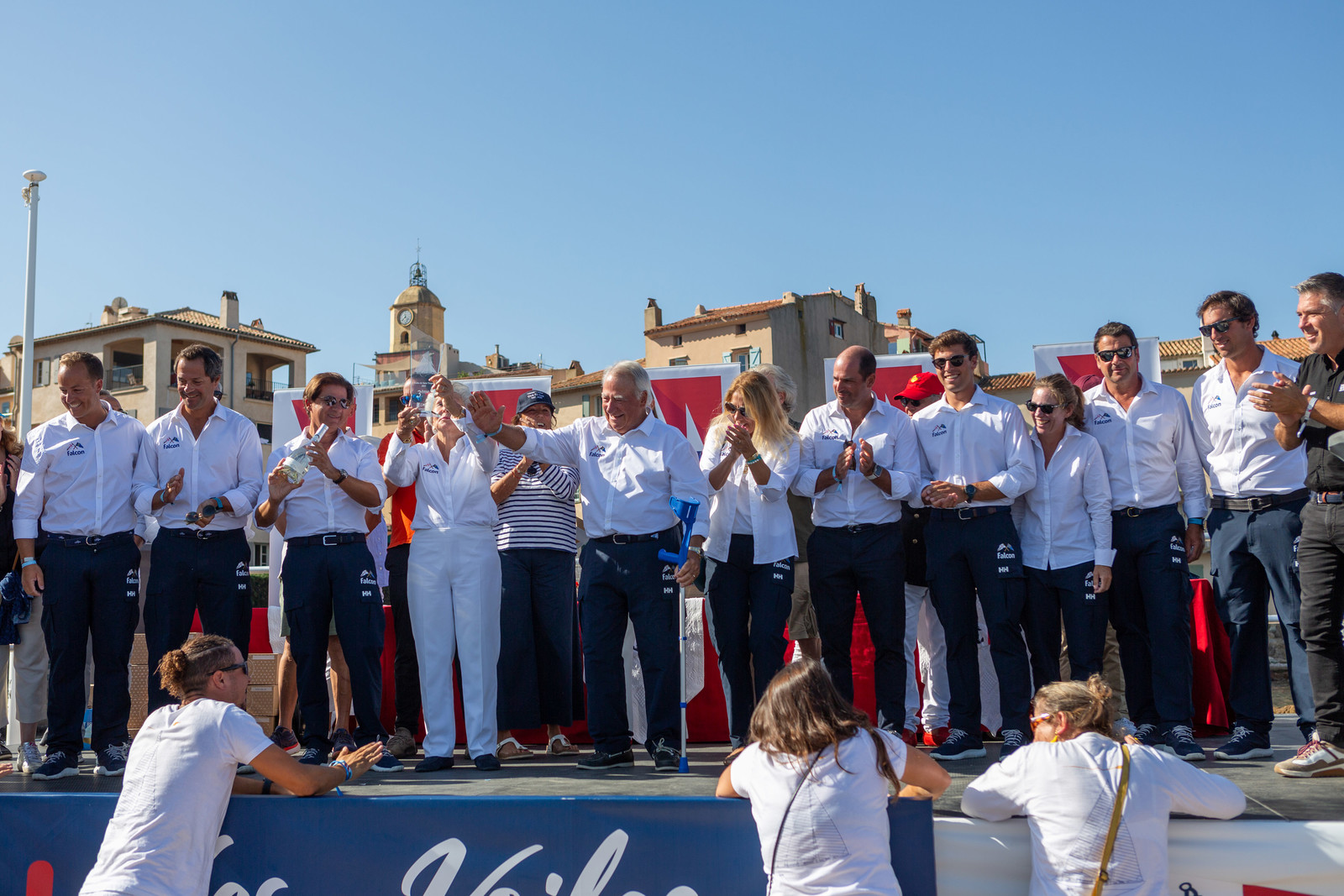 08 10 2023, Saint-Tropez (FRA,83), Les Voiles de Saint-Tropez 2023, Prizegiving classics and moderns 08 10 2023, Saint-Tropez (FRA,83), Les Voiles de Saint-Tropez 2023, Prizegiving classics and moderns