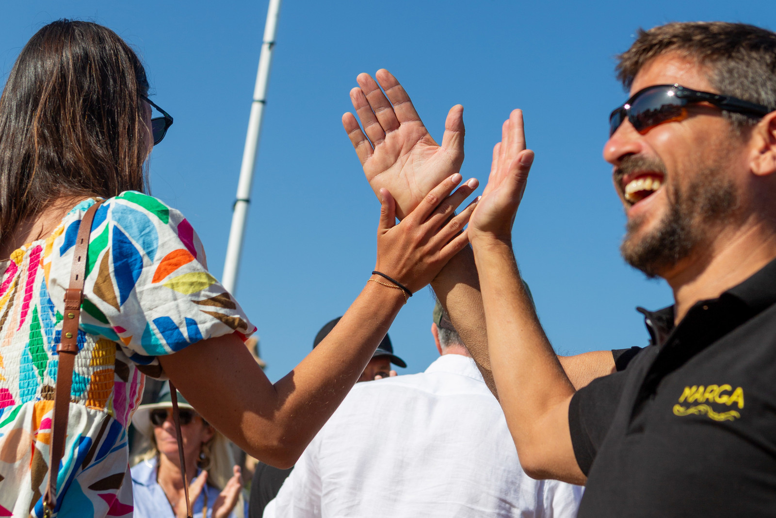 08 10 2023, Saint-Tropez (FRA,83), Les Voiles de Saint-Tropez 2023, Prizegiving classics and moderns 08 10 2023, Saint-Tropez (FRA,83), Les Voiles de Saint-Tropez 2023, Prizegiving classics and moderns