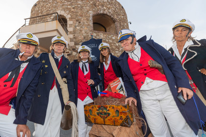 05 10 2023, Saint-Tropez (FRA,83), Les Voiles de Saint-Tropez 2023, RAce Day 5, Défilé des équipages