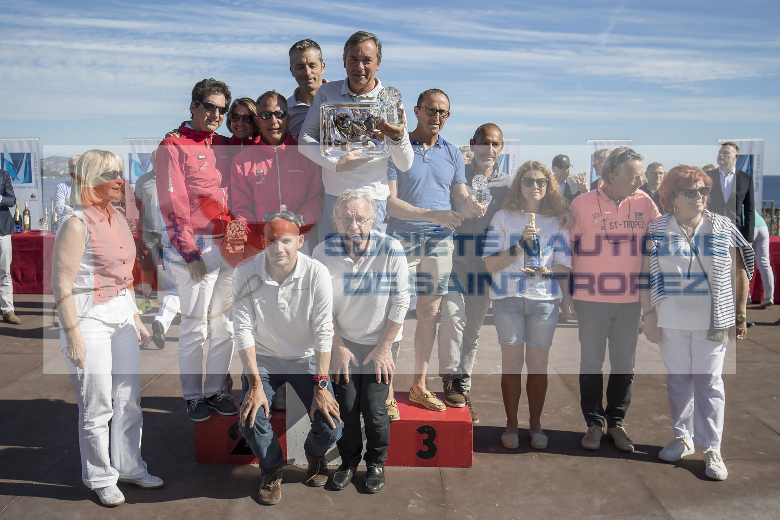 06 10 2017, Saint-Tropez (FRA,83), Les Voiles de Saint-Tropez 2017, jour , Remise des prix 06 10 2017, Saint-Tropez (FRA,83), Les Voiles de Saint-Tropez 2017, jour , Remise des prix