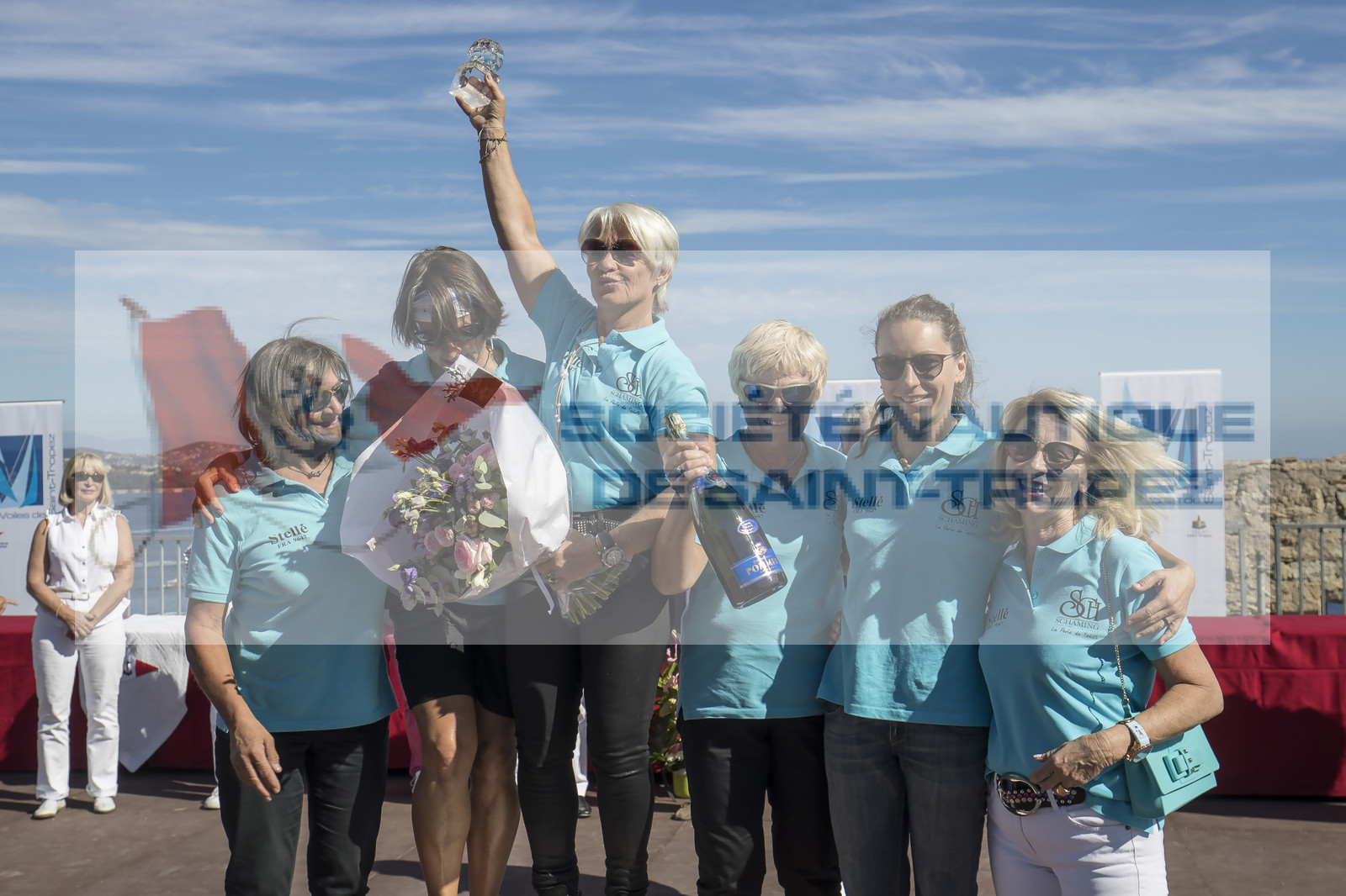 06 10 2017, Saint-Tropez (FRA,83), Les Voiles de Saint-Tropez 2017, jour , Remise des prix 06 10 2017, Saint-Tropez (FRA,83), Les Voiles de Saint-Tropez 2017, jour , Remise des prix