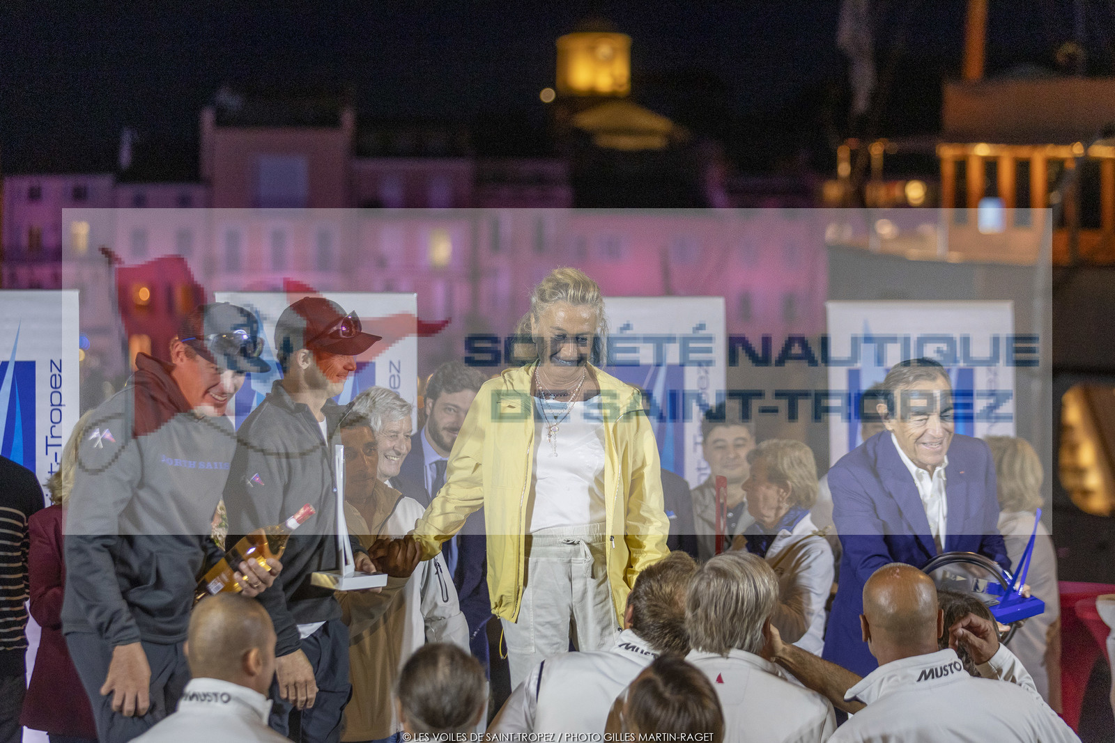 02 10 2022, Saint-Tropez (FRA,83), Voiles de Saint-Tropez 2022,  prizegiving 02 10 2022, Saint-Tropez (FRA,83), Voiles de Saint-Tropez 2022,  prizegiving